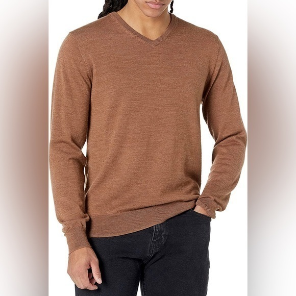 Goodthreads NWT Men's‎ Lightweight Merino Wool V-Neck Sweater - Picture 1 of 5